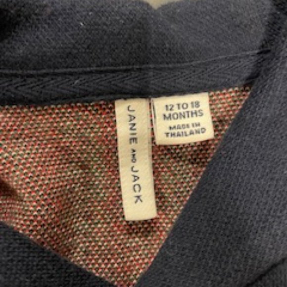 Janie & Jack Holiday Plaid One Piece - Picture 3 of 3